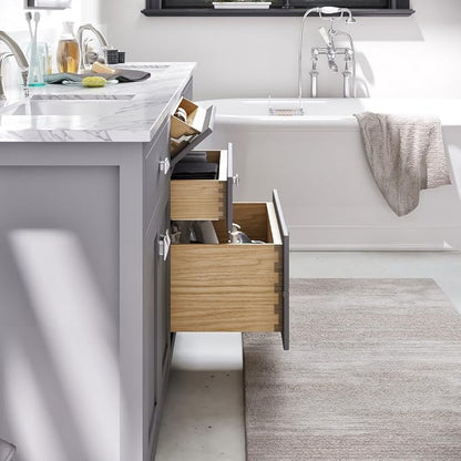 Artemis 72 in. Gray Double Sink Bath Vanity with Engineered Top and Undermount Porcelain Sinks