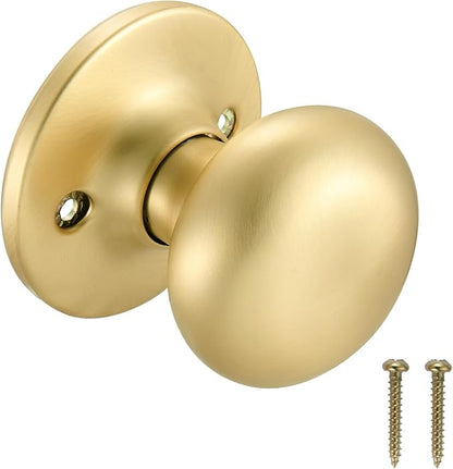 Design House 726950 Cambridge Dummy Door Knob Satin Gold