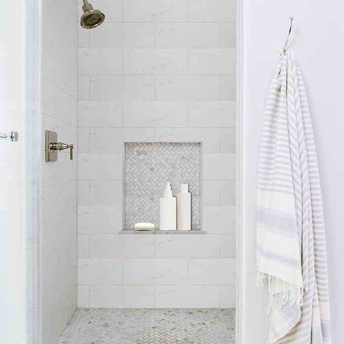 Shower Niche Tile Ready12 x14, Embedded Size 13"x15",Depth 4" | Single Recessed Shower Shelf Niche for Shower Wall,Waterproof Ready to Tile Niche Box for Bathroom Renovation/Showers Storage