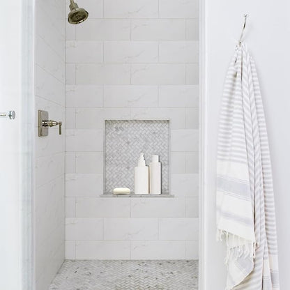 Shower Niche Tile Ready12 x14, Embedded Size 13"x15",Depth 4" | Single Recessed Shower Shelf Niche for Shower Wall,Waterproof Ready to Tile Niche Box for Bathroom Renovation/Showers Storage