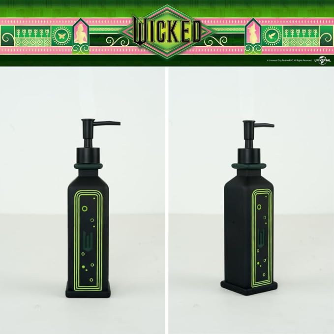 Wicked Soap/Lotion/Hand Sanitizer Resin Pump Dispenser, 10.01 Ounces, (Officially Licensed Product) by Franco