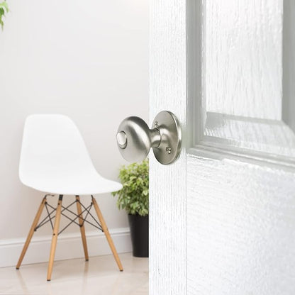 Design House 753319 Cambridge 2-Way Adjustable Privacy Door Knob, Satin Nickel