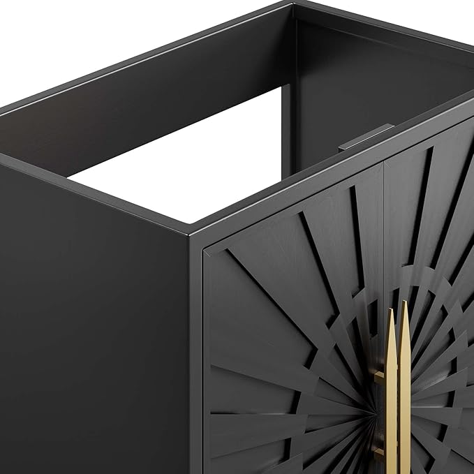 Modway Awaken Bathroom Vanity Cabinet, 30", Black
