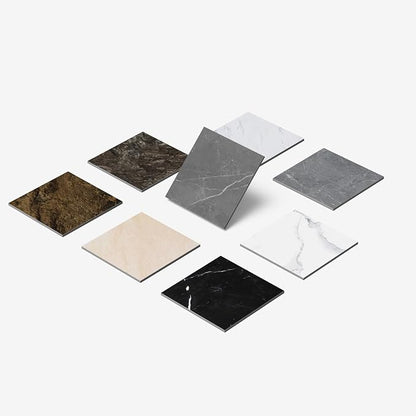 ATOPOSE Peel and Stick Vinyl Floor Tile，1 Piece Sample,6"x6" Self Adhesive Flooring for DIY Installation（ Grey Marble Sample）