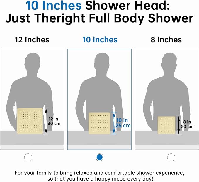 G-Promise All Metal 10" Dual Square Shower Head Combo | Rain Shower Head | Handheld Shower Wand | Adjustable | 3-Way Diverter | 71" Extra Long Hose - A Bathroom Upgrade (Polished Brass) | Built to Last, Easy Install, Adjustable Height & Angle for All H...
