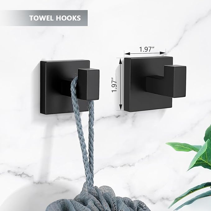 10sets Bathroom Towel rack-24inch Matte Black