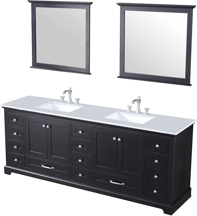Jacques 60 in. W x 22 in. D Distressed Grey Double Bath Vanity and White Quartz Top