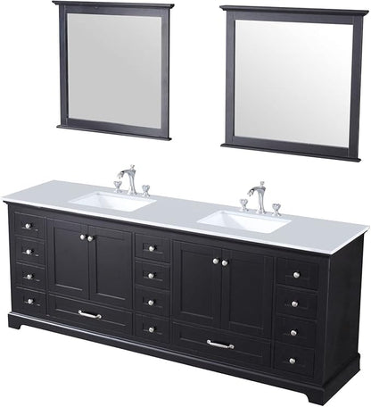 Jacques 60 in. W x 22 in. D Distressed Grey Double Bath Vanity and White Quartz Top