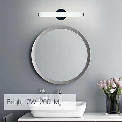 OOWOLF 2 Pack Bathroom Vanity Light, Adjustable Brightness 12W 17.3inch Bathroom Light Fixtures,1200LM Led Vanity Bar, 5000K Natural White, Wall Lamp for Mirror Kitchen Living Room Hallway Cabinet
