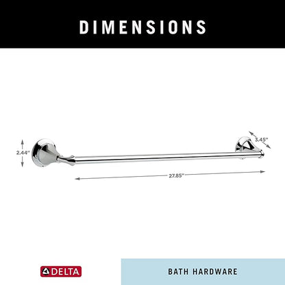 DELTA FAUCET 79424 Linden 18 in. Wall Mount Towel Bar Bath Hardware Accessory in Polished Chrome