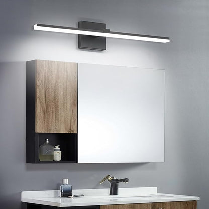 Black Bathroom Light Fixtures Modern Vanity Lights for Bathroom 24in LED Bath Lights Bar 5CCT Dimmable