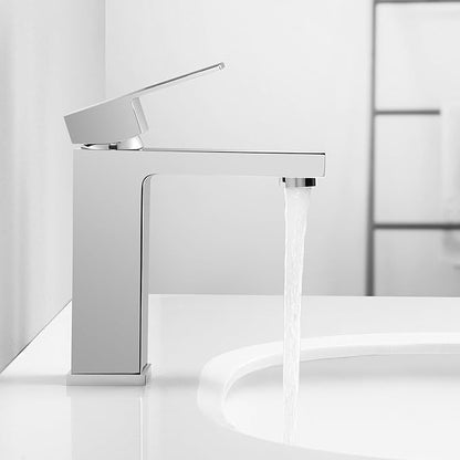 KES Chrome Bathroom Sink Faucet Single Hole Bathroom Faucets Single Handle for Modern Washroom Vanity RV Farmhouse Sink cUPC Certified Lead-Free, L3120ALFF12-CH