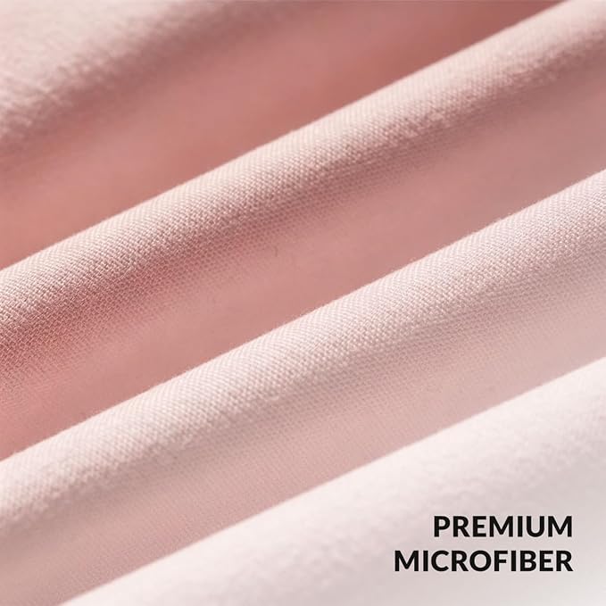 Felisa Ombre Pink and White Shower Curtain Liner,Waterproof Fabric Shower Curtain with 3 Weighted Magnets, Odorless Cloth Lightweight Bathroom Curtain,Sturdy Rustproof Grommets,72 x 72