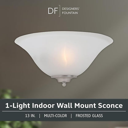 Designers Fountain 6020-AST Wall Sconce, 13 in , White