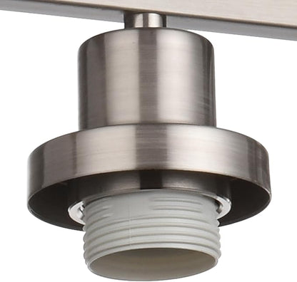 MELUCEE 5-Light Bathroom Vanity Light Brushed Nickel with Clear Glass Shade | Wall Sconce Modern Light Fixtures Wall Mount for Porch Bedroom Hallway Kitchen (Patent No.: US D963914 S) 40 Inches