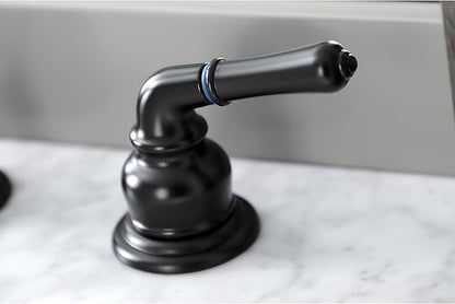 Kingston Brass KB960 Magellan Widespread Bathroom Faucet with Retail Pop-Up, Matte Black