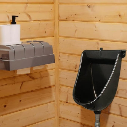 Wall Toilet Wall Mounted Male Toilet with Flush | Male Urinals for Home Dorm Garden RV Apartment Dad Boyfriend Grandpa