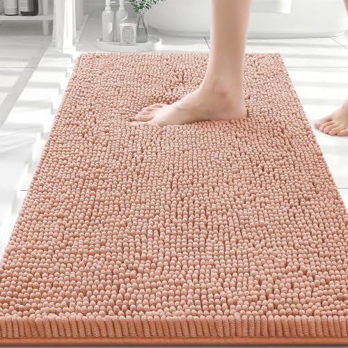 Smiry Bathroom Rugs 30X20, Luxury Chenille Extra Soft Absorbent Bath Mat