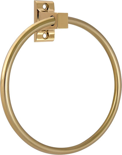 Design House 534636 Millbridge Classic 4-Piece Bathroom Accessory Kit Polished Brass