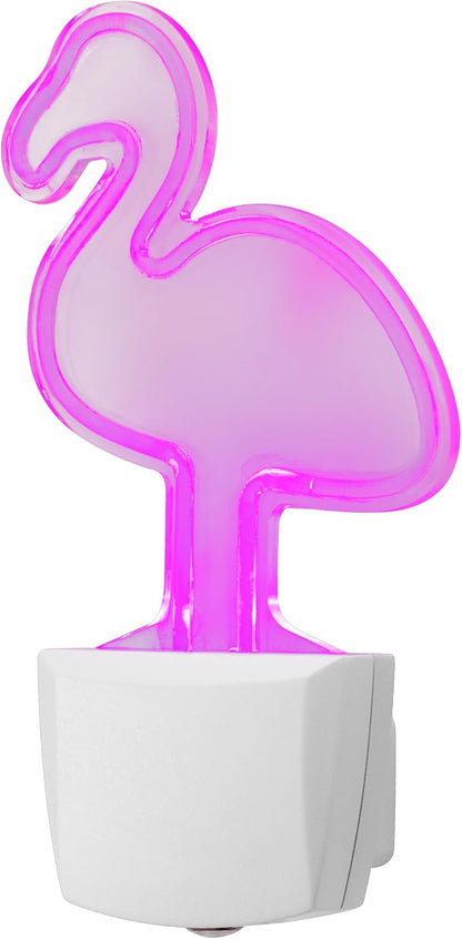 Energizer Flamingo Night Light, Neon, Auto On/Off, Pink | Night Light for Kids Room, Bedroom, and Nursery, Girls Room Décor, Gift for Girl, UL Certified