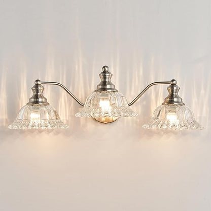 Brushed Nickel Bathroom Vanity Light Fixture 3 Light Vanity Lights for Bathroom Vanity Light Fixtures