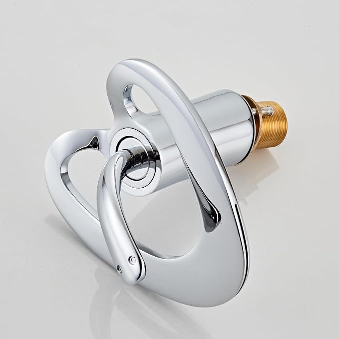 Chrome Waterfall Vessel Sink Single Hole 1 Handle Lever Vanity Brass Modern Elegant Bathroom Faucets, Unique Copper One Hole Hollow Faucet, Lavabos de Bano modernos