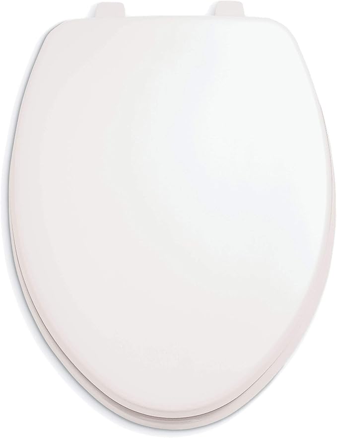 American Standard 5311012.020 Laurel Elongated Wood Toilet Seat with Cover, White