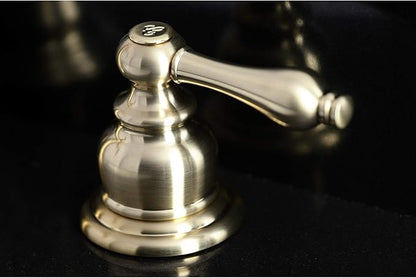 Kingston Brass Fauceture FSC1973AL English Classic Widespread Bathroom Faucet, Brushed Brass, 5-5/16"