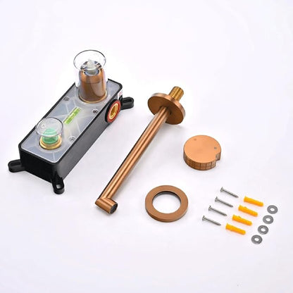 BiaoTeng Concealed Wall Mounted Faucet Bathroom Brass Hot and Cold Faucets for Bathroom Sinks Single Handle Grey