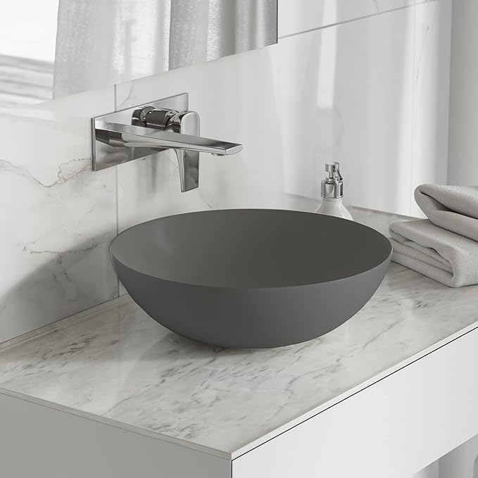 Classe 16" Color Ceramic Sink in Grey