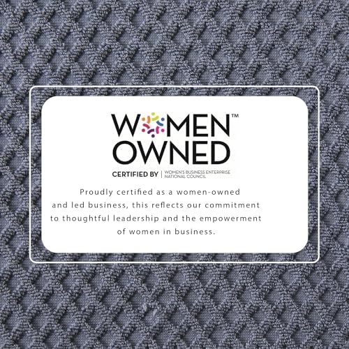 Great Bay Home Hand Towels - 100% Cotton 6 Pack 26x16 Hand Towel Set - Absorbent, Durable, Quick-Dry Towels for Bathroom (Chambray Blue)