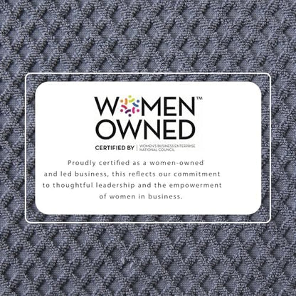 Great Bay Home Hand Towels - 100% Cotton 6 Pack 26x16 Hand Towel Set - Absorbent, Durable, Quick-Dry Towels for Bathroom (Chambray Blue)