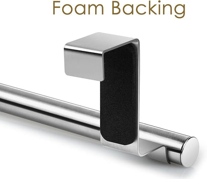 Kitchen Towel Holder Over Cabinet Door Towel Bar 2 Pieces Stainless Steel Kitchen Towel Hanger