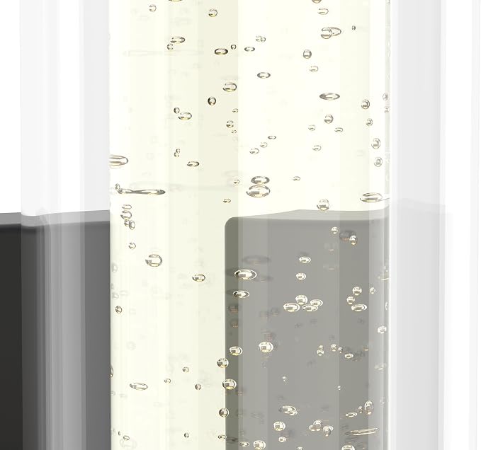 Alice Modern 1-Light Wall Sconce Light Fixture, Integrated Led and Premium Bubble Glass, for Kitchen Island, Hallway, Entryway, Passway, Dining Room, Bedroom, Balcony Living Room (Black)