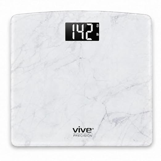 Vive Smart Body Weight Scale (550lbs Capacity) - Heavy Duty Bariatric | Digital Scale for BMI - Plus Size, Large Display - Bathroom Device for Health Extra Wide Base & Smartphone Connectivity