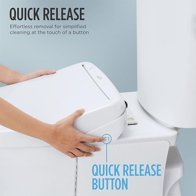 TOTO® WASHLET® KC2 Electronic Bidet Toilet Seat with Heated Seat and SoftClose Lid, Round, Cotton White - SW3023#01