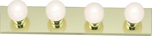 Nuvo Lighting SF77/189 Transitional Four Light Vanity in Brass-Polished/Cast finish