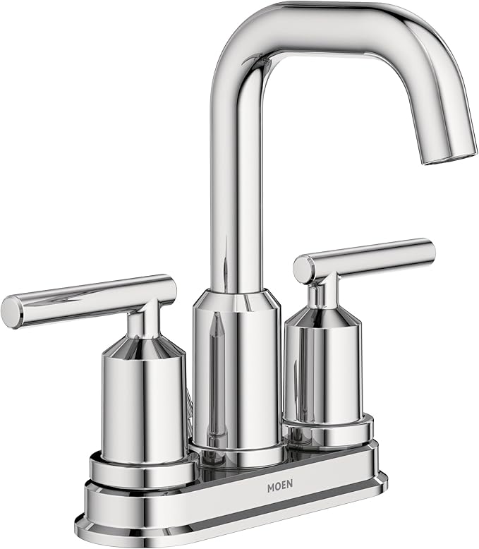 Moen WS84228 Two-Handle High Arc Bathroom Faucet, Chrome