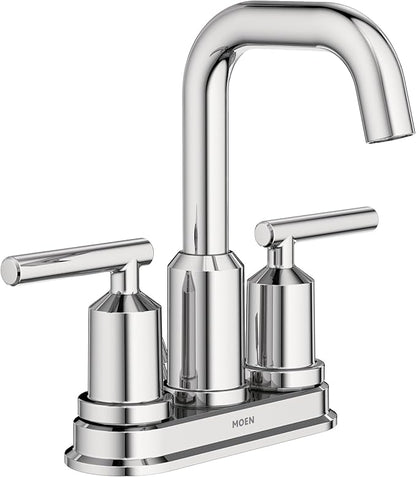 Moen WS84228 Two-Handle High Arc Bathroom Faucet, Chrome