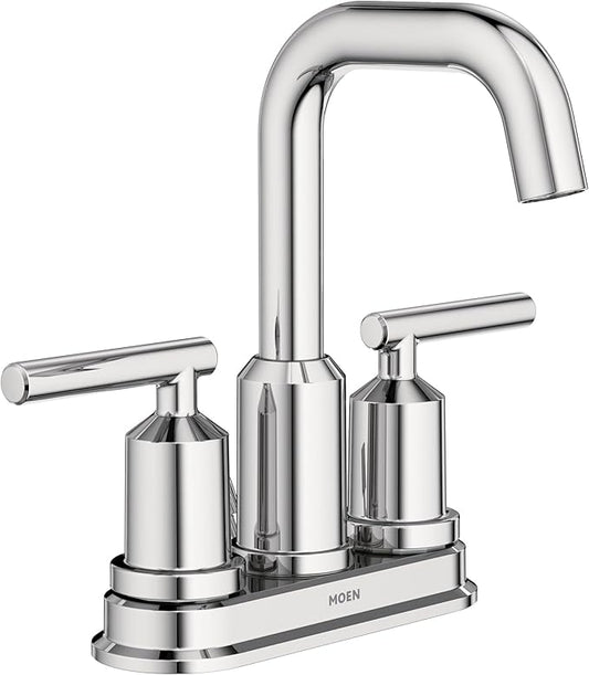 Moen WS84228 Two-Handle High Arc Bathroom Faucet, Chrome