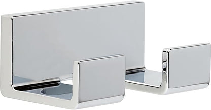 DELTA FAUCET 77736 Vero Wall Mounted Double Towel Hook in Polished Chrome