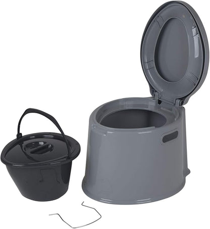 Bo-Camp - Portable Toilet - 7 liters - Grey