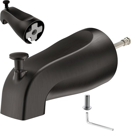 Gold Hao The Bathroom Slip-On Tub Spout with Diverter - Compatible with American Standard 8888026.002 Tub Spout, 5" Bathtub Faucet, Fits 1/2" Copper Piper (5/8" Diameter) - Oil Rubbed Bronze