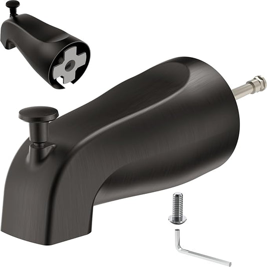 Gold Hao The Bathroom Slip-On Tub Spout with Diverter - Compatible with American Standard 8888026.002 Tub Spout, 5" Bathtub Faucet, Fits 1/2" Copper Piper (5/8" Diameter) - Oil Rubbed Bronze