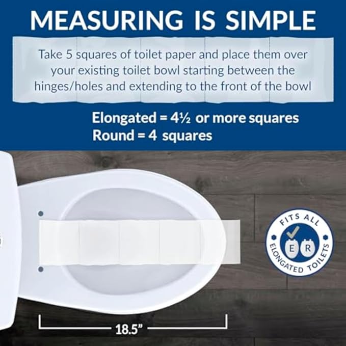 Bemis Alesio II Slow Close Toilet Seat, Easy Clean Hinges and Adjustable Perfect Fit Wood Seat, Made in USA, Elongated, Biscuit