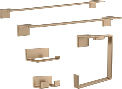 Delta Vero (1-Pack) Toilet Paper Holder Champagne Bronze Tissue Roll Holder for Bathroom Organization and Storage Single Post Toilet Tissue Holder Wall Bathroom Accessories 77750-CZ