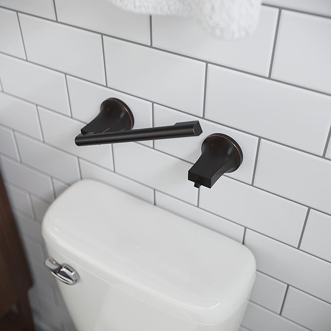 Pfister Pfirst Modern Toilet Paper Holder, Bathroom Tissue Holder, Wall-Mounted, Screw-in, Tuscan Bronze Finish, BPHPFM0Y (Pack of 3)