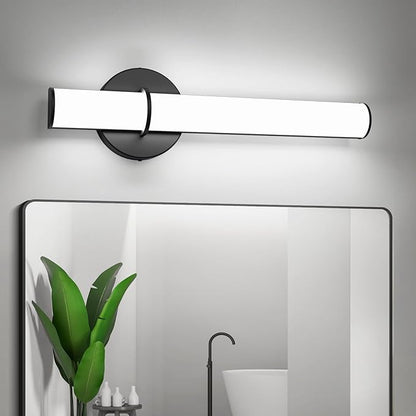 OOWOLF 17.3 Inch LED Vanity Light, 12W 1200LM 5000K Daylight Dimmable Bathroom Light Vertical or Horizontal, Modern Bathroom Led Wall Sconces, Energy Saving, for Mirror Bedroom Living Room Hallway