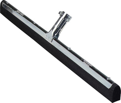 SPARTA Flo-Pac Double Foam Floor Rubber Squeegee Window Squeegee with Heavy Duty Steel Frame for Floor, Bathroom, Kitchen, Concrete, Tile, Garage, Commercial Use, 22 Inches, Black