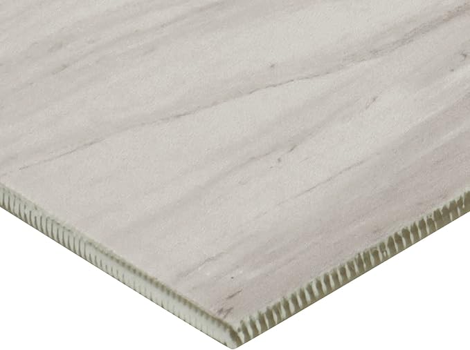Daltile Costar 12" x 24" Marble Look Porcelain Floor Tile in Matte Calacatta Sky for Kitchen, Bathroom, Living Room Floors